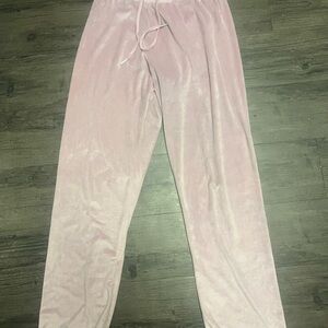 Juicy Couture Light Pink Velvet Lounge Pants